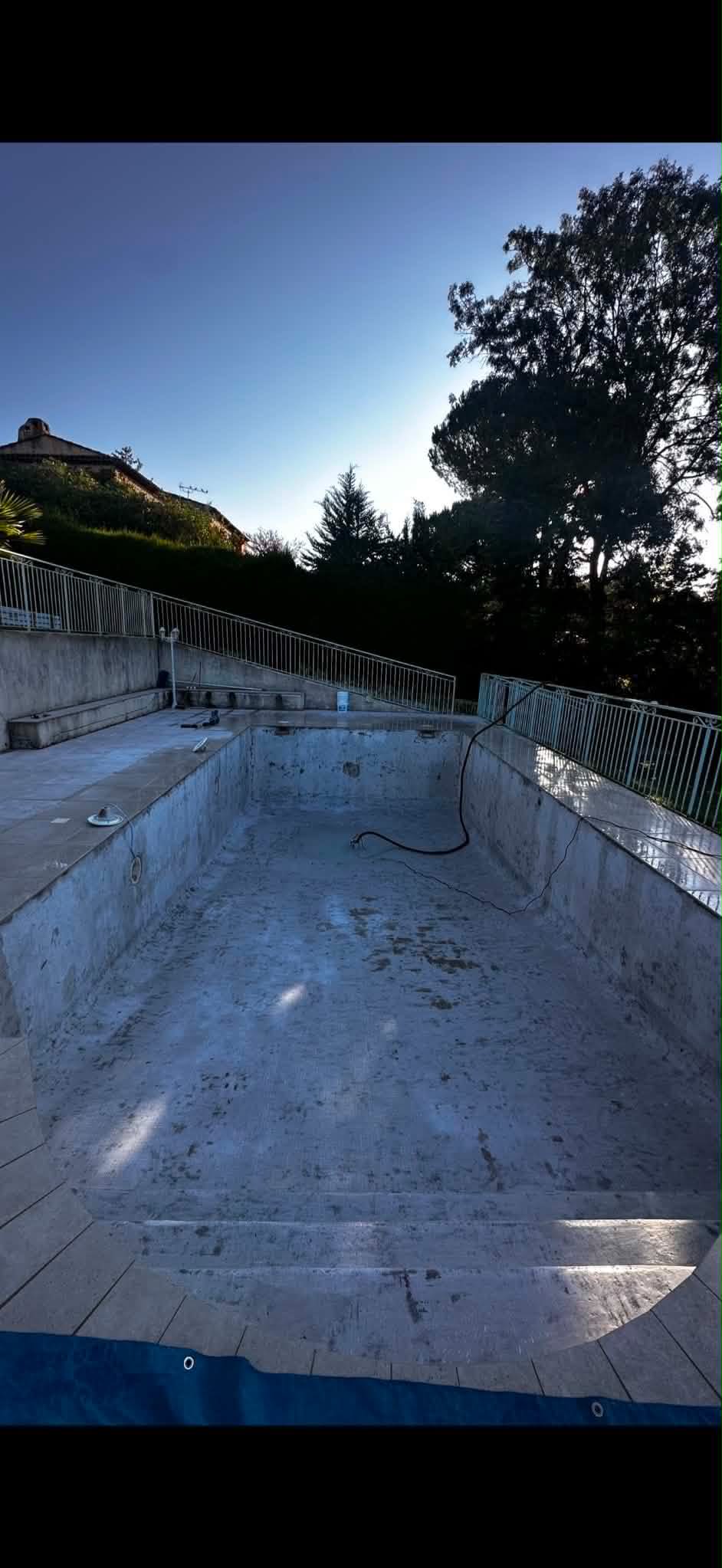 Rénovation de bassin - dépose et remise à neuf